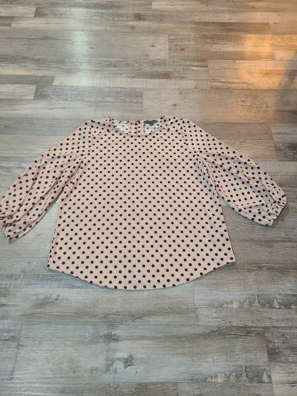Adrianna Papell large women's polka dot blouse